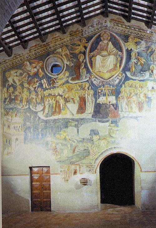 Loreto Aprutino - Chiesa di Santa Maria del Piano. Affresco ispirato alla Visio Alberici.