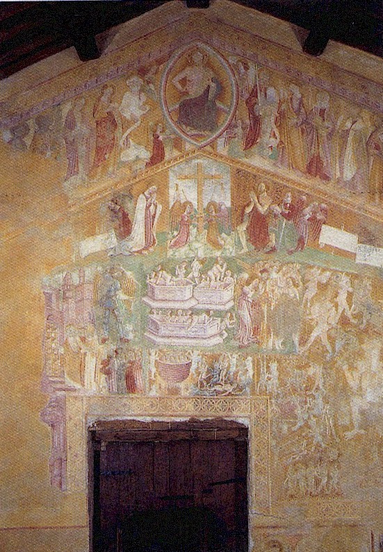 Pofi (FR) Chiesa di Sant'Antonio, XII Sec. Affresco ispirato alla Visio Alberici.